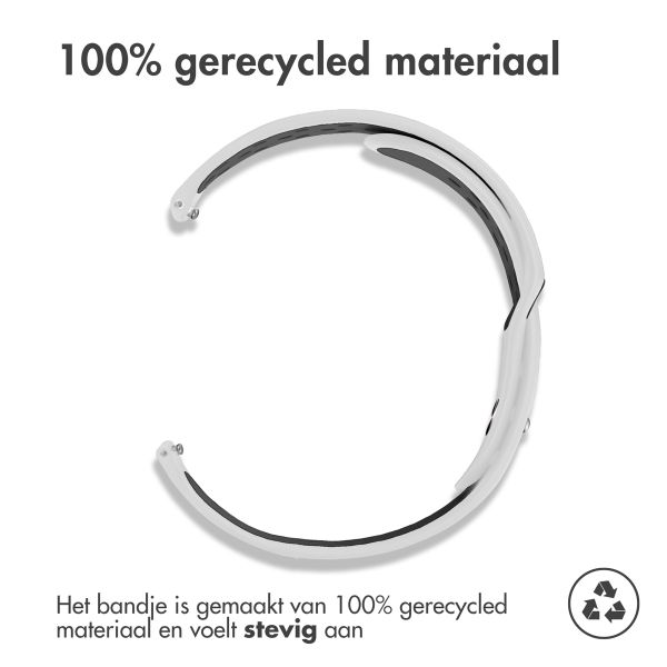 imoshion Siliconen sport bandje Samsung Galaxy Watch 7 40/44 mm - Wit / Zwart