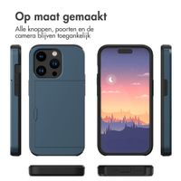 imoshion Backcover met pasjeshouder Apple iPhone 15 Pro - Donkerblauw