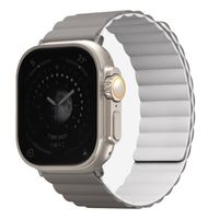 Uniq Revix dubbelzijdig bandje Apple Watch Series 1 t/m 11 / SE / Ultra (44/45/46/49 mm) - Ash Grey / Dove White