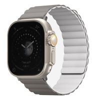 Uniq Revix dubbelzijdig bandje Apple Watch Series 1 t/m 10 / SE / Ultra (2) (44/45/46/49 mm) - Ash Grey / Dove White