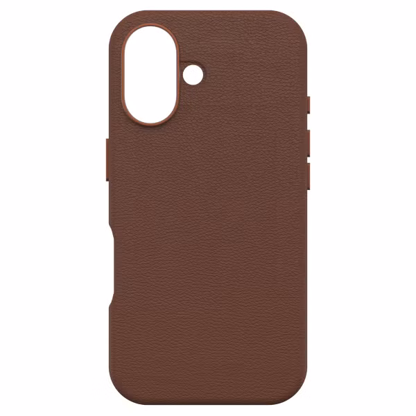 OtterBox Symmetry Cactus leren Backcover met MagSafe Apple iPhone 16 - Rich Adobe Brown