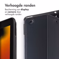 Accezz Classic Tablet Case Apple iPad 9 (2021) 10.2 inch / iPad 8 (2020) 10.2 inch / iPad 7 (2019) 10.2 inch - Zwart