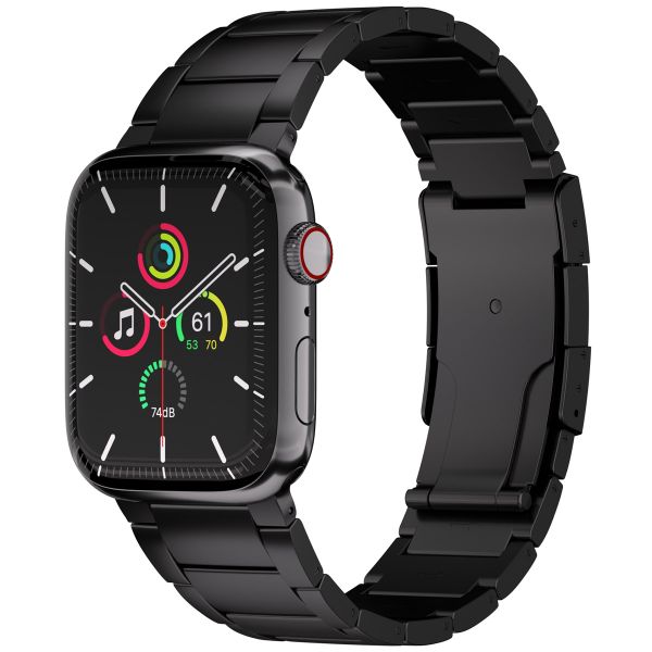 Accezz Mat Titanium bandje Apple Watch | 38/40/41/42 mm - Zwart