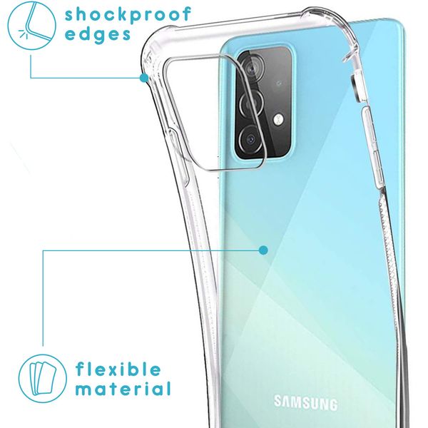 imoshion Backcover met koord Samsung Galaxy A52(s) (5G/4G) - Zwart Goud