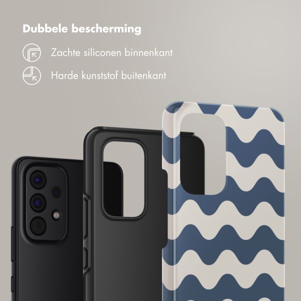 Selencia Vivid Backcover Samsung Galaxy A53 - Wave Vibes Classic Blue