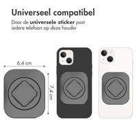 Accezz EasyLock telefoonhouder fiets - inclusief hoesje Apple iPhone 13 - Aluminium - 360 graden draaibaar - Zwart