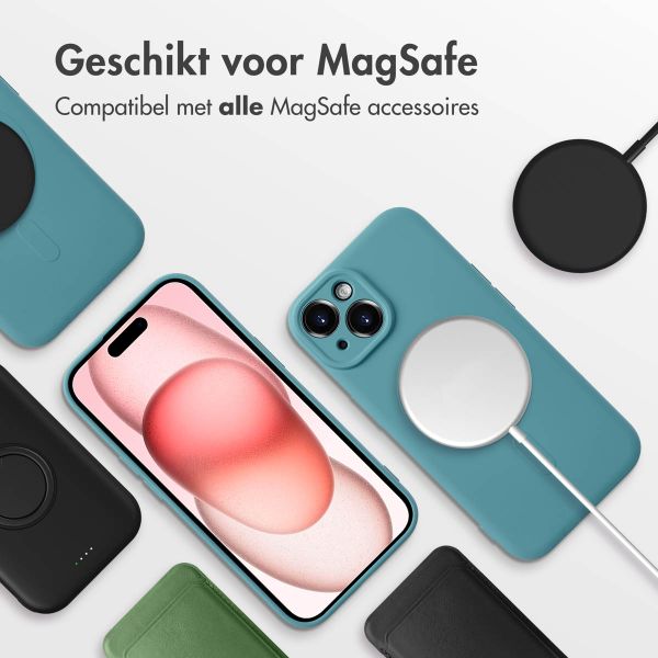 imoshion Color Backcover met MagSafe iPhone 15 - Smoke Green