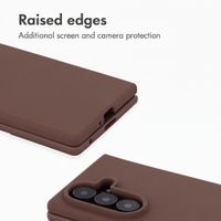 Accezz Liquid Silicone Case Samsung Galaxy Z Fold 8 Ultra - New Tea Brown
