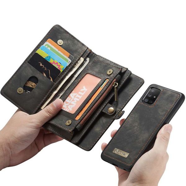 CaseMe Luxe Lederen 2 in 1 Portemonnee Bookcase Samsung Galaxy A71