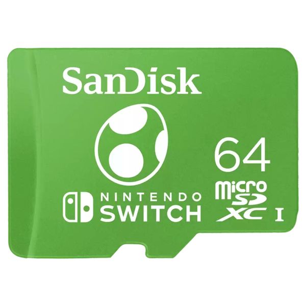 SanDisk microSD Nintendo Switch - 64GB - Yoshi Edition