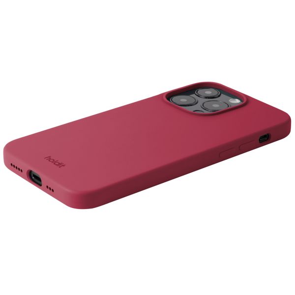 Holdit Silicone Case iPhone 15 Pro - Red Velvet