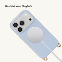 Selencia Rivièra MagSafe Backcover met afneembare haakjes Apple iPhone 18 Pro Max / 17 Pro Max - Powder Blue