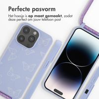 imoshion Siliconen design hoesje met koord Apple iPhone 14 Pro - Butterfly