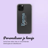 Hoesje met eigen foto en/of tekst Apple iPhone 12 (Pro) - Naam