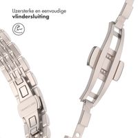 Selencia Slim Steel Jubilee Inspired schakelbandje Apple Watch Series 1 t/m 9 / SE (38/40/41 mm) | Series 10 (42 mm) - Sterrenlicht