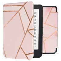 imoshion Design Slim Hard Case Bookcase Kobo Clara 2E / Tolino Shine 4 - Pink Graphic