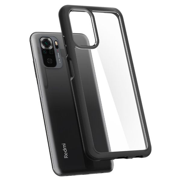 Spigen Ultra Hybrid Backcover Xiaomi Redmi Note 10 (4G) / Note 10S - Zwart