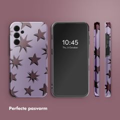 Selencia Vivid Backcover Samsung Galaxy A15 (5G) - Stars Plum Lilac