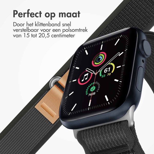 imoshion Nylon Trail bandje Apple Watch Series 1 t/m 11 / SE / Ultra (44/45/46/49 mm) - Zwart