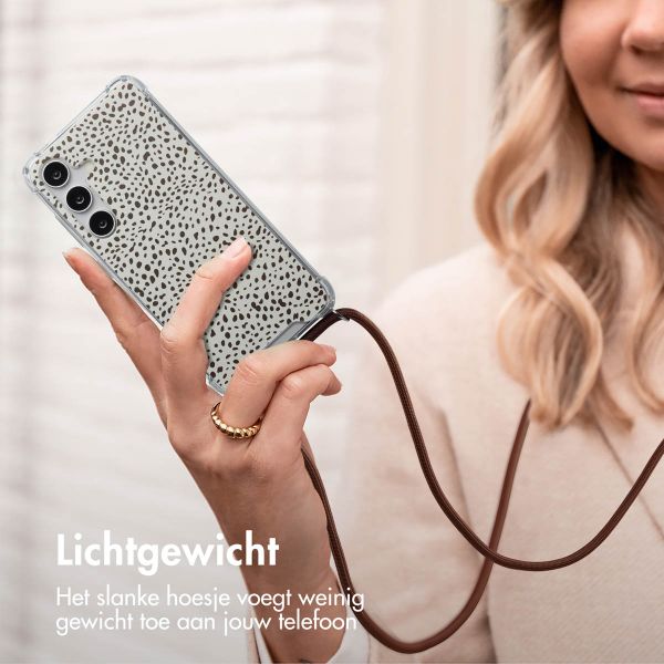imoshion Design hoesje met koord Samsung Galaxy S24 - Desert Dots