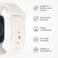 imoshion Siliconen geweven bandje Apple Watch | 38/40/41/42 mm - Sterrenlicht
