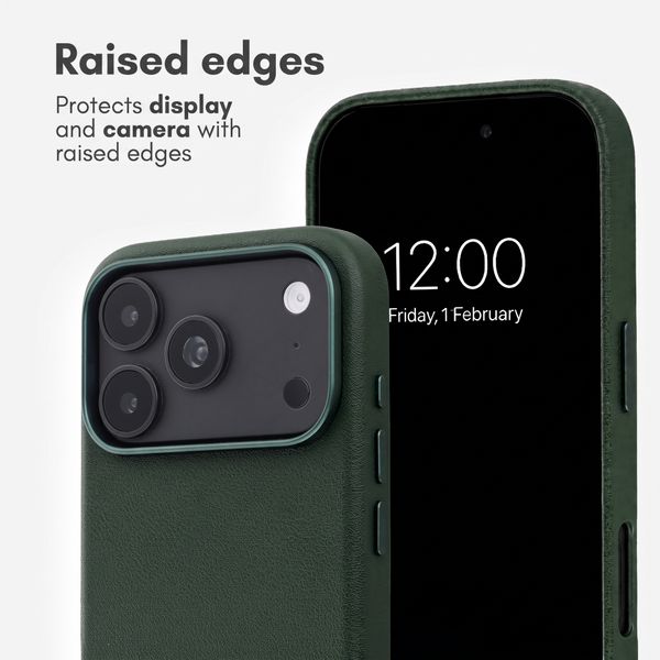 Accezz Leather Case with MagSafe Apple iPhone 18 Pro / 17 Pro - Cedar Green