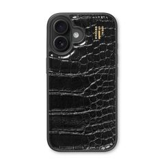 iDeal of Sweden Vegan Leather MagSafe Backcover Apple iPhone 17 - Black Croco