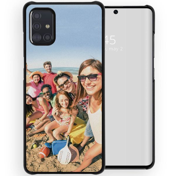 Ontwerp je eigen Samsung Galaxy A51 hardcase hoesje - Zwart