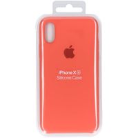 Apple Silicone Backcover iPhone Xs / X - Nectarine