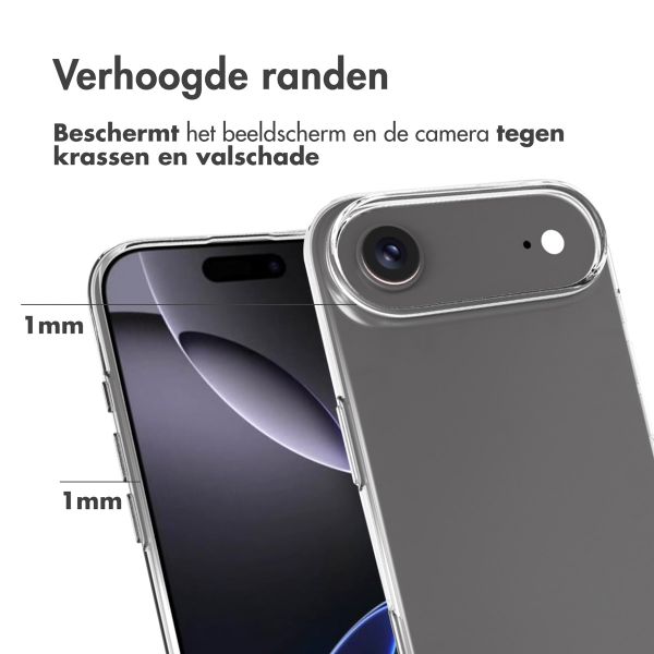 Accezz Clear Backcover Apple iPhone Air - Transparant