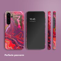 Selencia Vivid Backcover Samsung Galaxy S25 Plus - Marble Purple