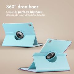 imoshion 360° draaibare Bookcase Apple iPad 9 (2021) 10.2 inch / iPad 8 (2020) 10.2 inch / iPad 7 (2019) 10.2 inch - Lichtblauw