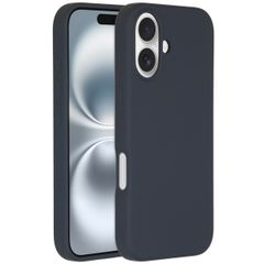 Accezz Liquid Silicone Backcover met MagSafe Apple iPhone 16 - Donkerblauw