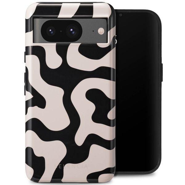 Selencia Vivid Tough Backcover Google Pixel 8 - Art Wave Black