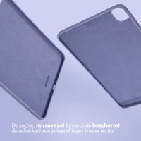 Accezz Liquid Silicone Backcover met penhouder iPad Pro 11 (2018/2020/2021/2022) - Lila