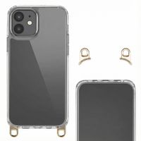 Selencia Backcover met afneembare haakjes Apple iPhone 12 (Pro) - Transparant
