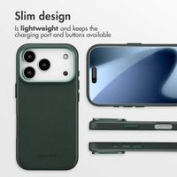 Accezz Leather Back Cover with MagSafe Apple iPhone 17 Pro - Cedar Green