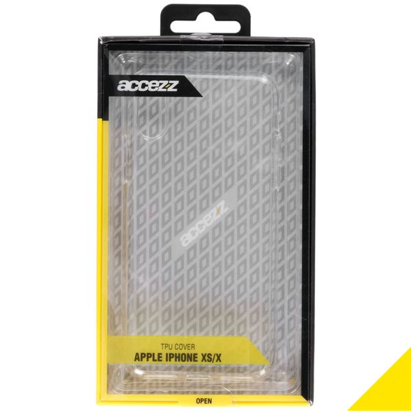 Accezz Clear Backcover Apple iPhone X / Xs - Transparant