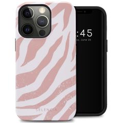 Selencia Vivid Backcover iPhone 13 Pro - Colorful Zebra Old Pink