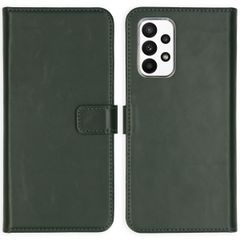 Selencia Echt Leren Bookcase Samsung Galaxy A23 (5G) - Groen