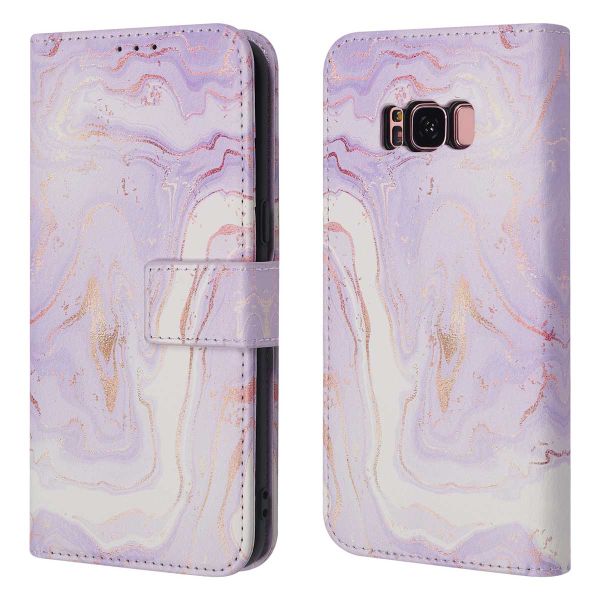 imoshion Design Bookcase Samsung Galaxy S8 - Purple Marble