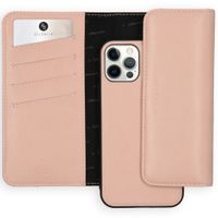 Selencia Uitneembare Vegan Lederen Clutch iPhone 12 (Pro) - Roze