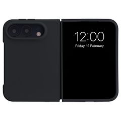 Accezz Liquid Silicone Backcover met MagSafe Apple iPhone Duo - Zwart