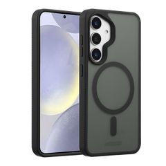 Accezz Rugged Frosted MagSafe Backcover Samsung Galaxy S25 Plus - Zwart