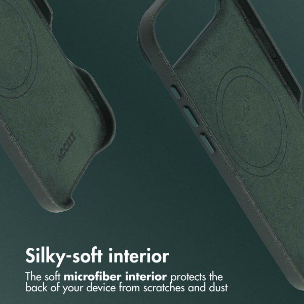 Accezz Leather Back Cover with MagSafe Apple iPhone Air - Cedar Green