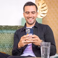 Accezz Premium Leather Card Slot Backcover Apple iPhone 14 Pro Max - Donkerblauw