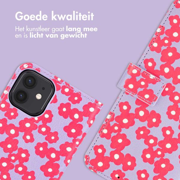 imoshion Design Bookcase Apple iPhone 11 - Dusty Rose Blossoms