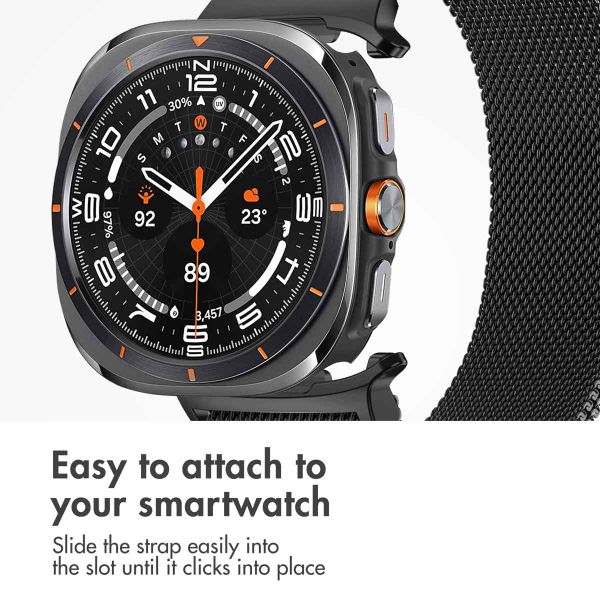 imoshion Milanese magnetic band Samsung Galaxy Watch Ultra 2 (2026) / Ultra (2024/2025) - Black