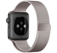 WiWu Milanese band Apple Watch Series 1 t/m 9 / SE (38/40/41 mm) | Series 10 (42 mm) - Sterrenlicht