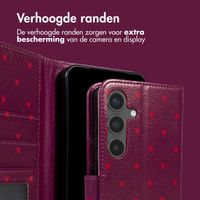 imoshion Design Bookcase Samsung Galaxy S25 - Crush Check Coral Dust